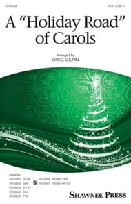 A Holiday Road of Carols SAB choral sheet music cover Thumbnail